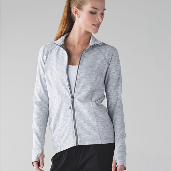 Lululemon Sunshine Salutation Jacket Womens 6 Gray - Picture 10 of 10
